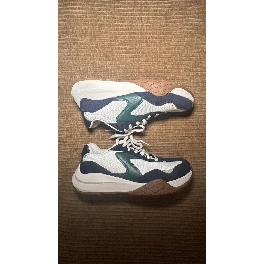 Skechers Men’s Court Frenzy PICKLEBALL Shoe Sneaker Navy Green Sz 10